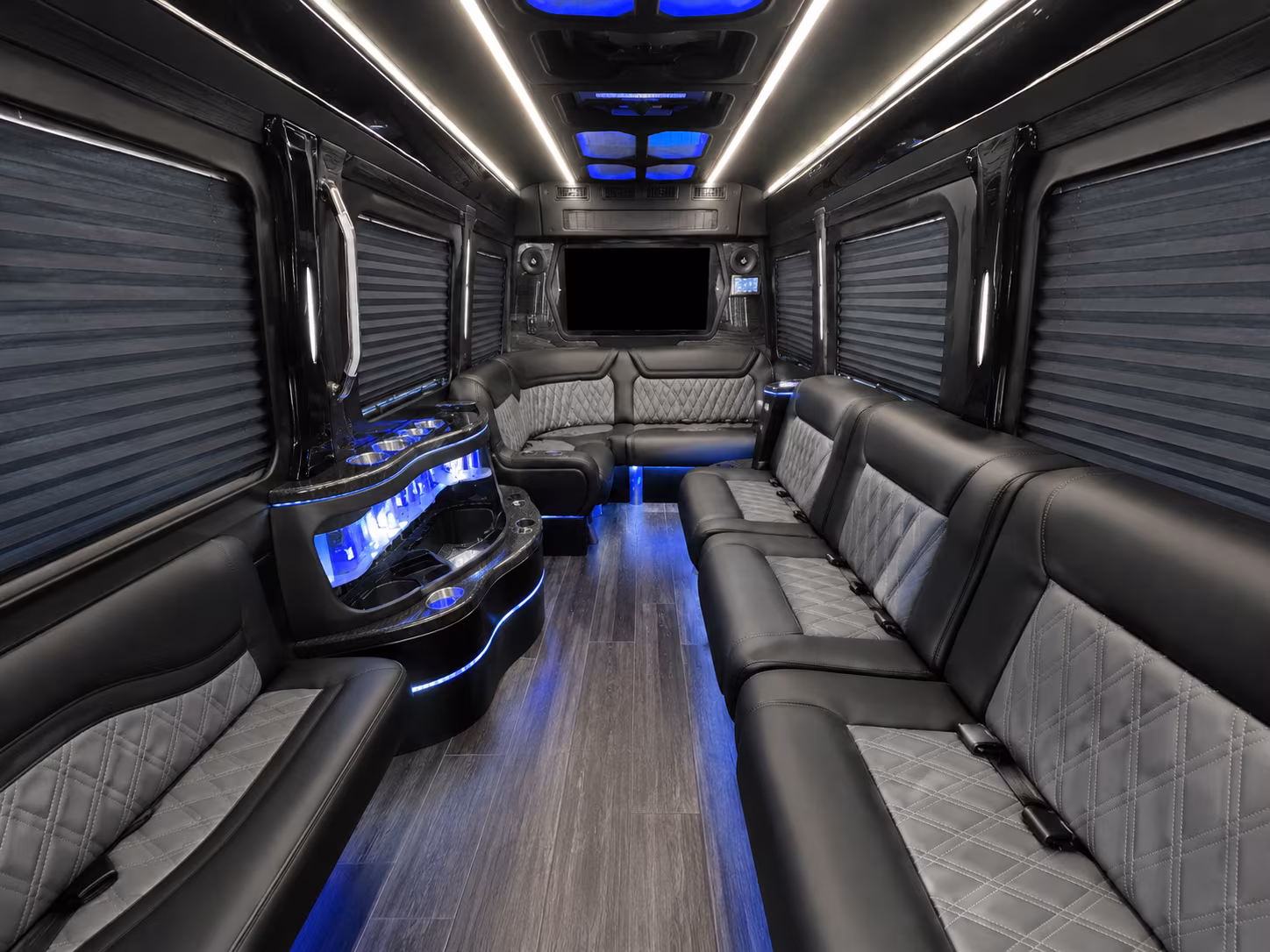 vineland 30 passenger party bus interior